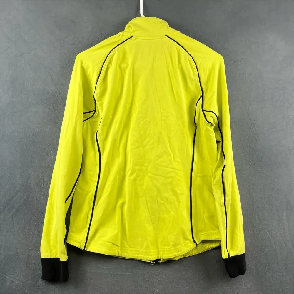 Lauren Ralph Lauren Women Medium Fitted Jacket Performance Zip Up Vintage Yellow